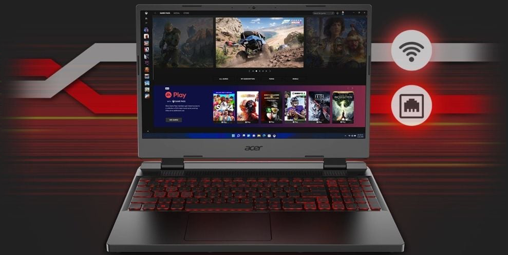 Acer Nitro 5 AMD Ryzen 7 6800H 15.6 8GB 512GB Nvidia RTX3050Ti 4GB DOS 7